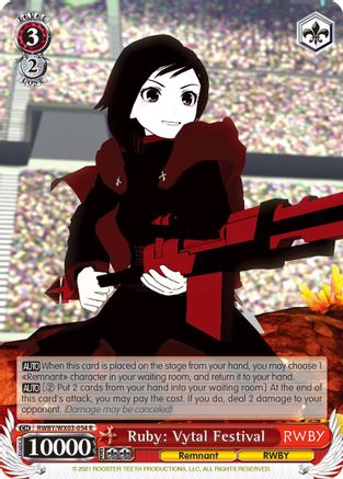 Ruby: Vytal Festival (RWBY/WX03-054 R) - RWBY