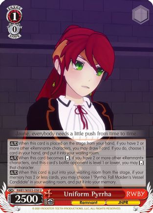 Uniform Pyrrha (RWBY/WX03-058 U) - RWBY