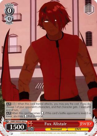Fox Alistair (RWBY/WX03-065 C) - RWBY