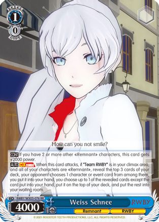 Weiss Schnee (RWBY/WX03-076 RR) - RWBY