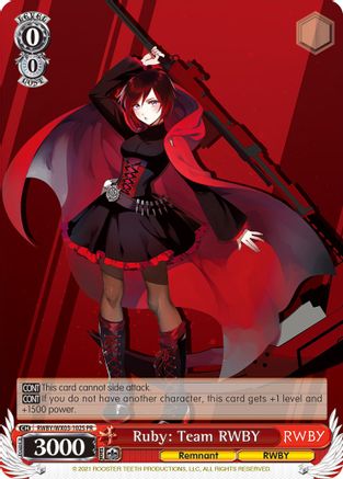 Ruby: Team RWBY (Alternate Art) (RWBY/WX03-102S PR) - RWBY