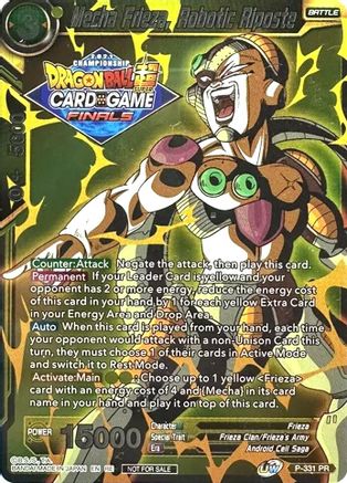 Mecha Frieza, Robotic Riposte (Championship Pack 2021 Vault Set) (P-331) - Promotion Cards Foil
