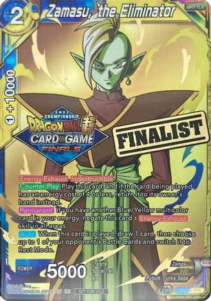 Zamasu, the Eliminator (Championship 2021 Vault Set) (Finalist Gold Stamped) (P-337) - Promotion Cards Foil