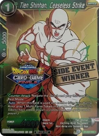 Tien Shinhan, Ceaseless Strike (Championship 2021 Vault Set) (Side Event Winner) (P-357) - Promotion Cards Foil