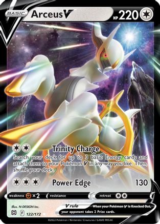 Arceus V 122/172  - Holofoil SWSH09 Brilliant Stars - Ultra Rare