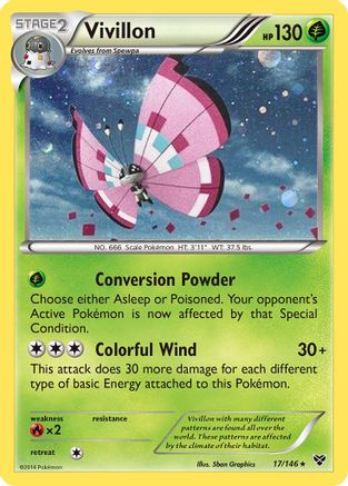 Vivillon 017/146  - Holofoil Blister Exclusives - Promo