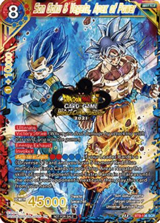 Son Goku & Vegeta, Apex of Power (World Championship 2021) (BT9-136) - Tournament Promotion Cards