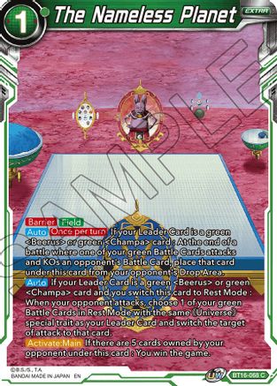 The Nameless Planet (BT16-068) - Realm of the Gods Foil