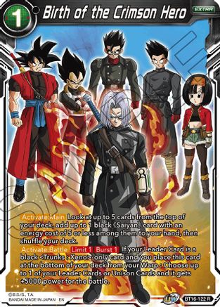 Birth of the Crimson Hero (BT16-122) - Realm of the Gods