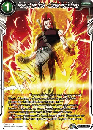 Realm of the Gods - Crimson Hero's Strike (BT16-125) - Realm of the Gods Foil