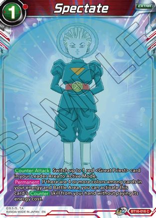 Spectate (BT16-016) - Realm of the Gods