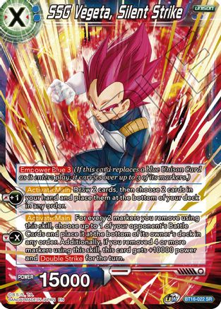 SSG Vegeta, Silent Strike (BT16-022) - Realm of the Gods Foil