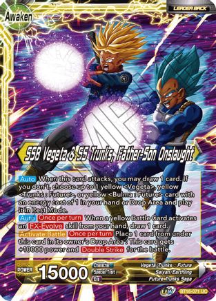 Trunks // SSB Vegeta & SS Trunks, Father-Son Onslaught (BT16-071) - Realm of the Gods
