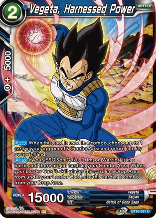 Vegeta, Harnessed Power (BT16-031) - Realm of the Gods