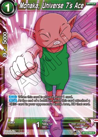 Monaka, Universe 7's Ace (BT16-056) - Realm of the Gods Foil