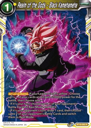 Realm of the Gods - Black Kamehameha (BT16-092) - Realm of the Gods Foil