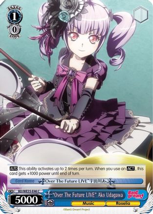 "Over The Future LIVE" Ako Udagawa (Parallel Foil) (BD/WE35-E46 C) - Poppin’Party x Roselia