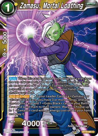 Zamasu, Mortal Loathing (BT16-091) - Realm of the Gods Foil