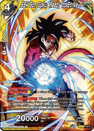 SS4 Son Goku, Ready to Strike (BT16-146) - Realm of the Gods Foil