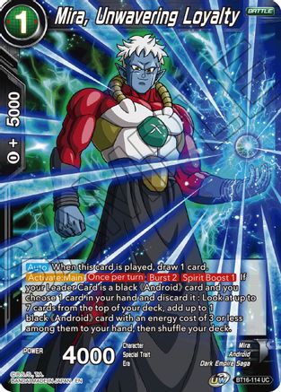 Mira, Unwavering Loyalty (BT16-114) - Realm of the Gods Foil
