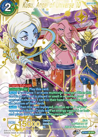 Kusu, Angel of Universe 10 (SPR) (BT16-139) - Realm of the Gods Foil