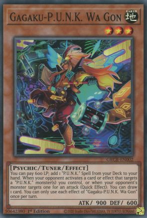 Gagaku-P.U.N.K. Wa Gon (GRCR-EN002) - The Grand Creators 1st Edition