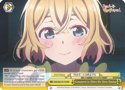 Compared to When We Were Dating (RRR) (KNK/W86-E017R RRR) - Rent-A-Girlfriend