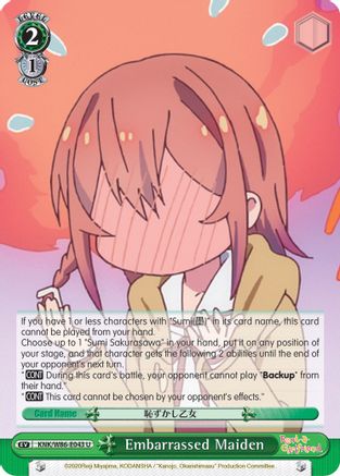Embarrassed Maiden (KNK/W86-E043 U) - Rent-A-Girlfriend