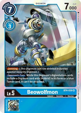 Beowolfmon (Event Pack 2) (BT4-030) - Great Legend Foil