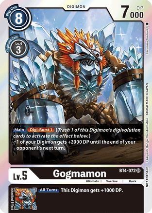 Gogmamon (Event Pack 2) (BT4-072) - Great Legend Foil