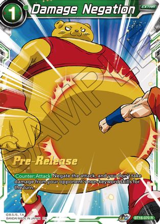 Damage Negation (BT16-070) - Realm of the Gods PreRelease Cards