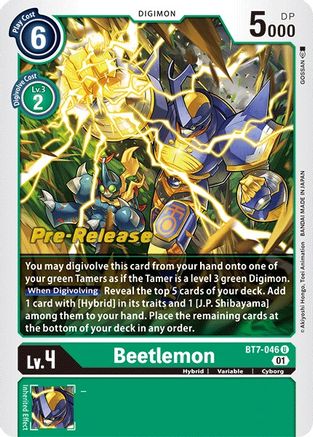 Beetlemon (BT7-046) - Next Adventure Pre-Release Cards Foil