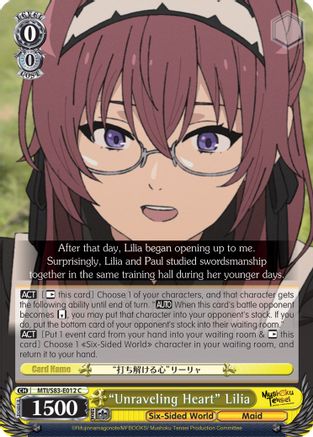 "Unraveling Heart" Lilia (MTI/S83-E012 C) - Mushoku Tensei: Jobless Reincarnation