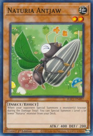 Naturia Antjaw (HAC1-EN097) - Hidden Arsenal: Chapter 1 1st Edition