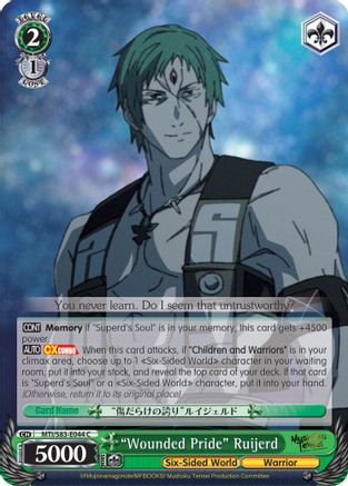 "Wounded Pride" Ruijerd (MTI/S83-E044 C) - Mushoku Tensei: Jobless Reincarnation
