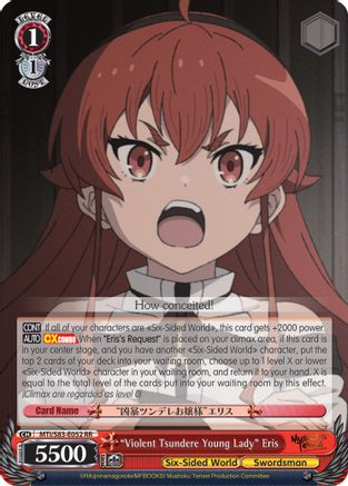 "Violent Tsundere Young Lady" Eris (MTI/S83-E052 RR) - Mushoku Tensei: Jobless Reincarnation