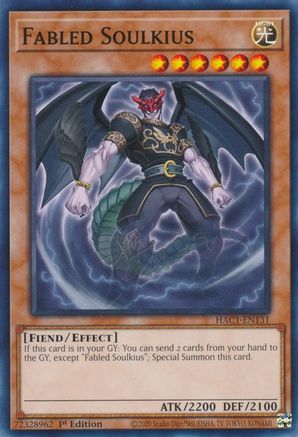 Fabled Soulkius (HAC1-EN131) - Hidden Arsenal: Chapter 1 1st Edition