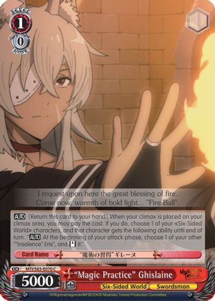 "Magic Practice" Ghislaine (MTI/S83-E070 C) - Mushoku Tensei: Jobless Reincarnation
