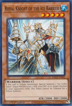 Royal Knight of the Ice Barrier (HAC1-EN032) - Hidden Arsenal: Chapter 1 1st Edition