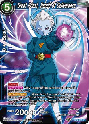 Great Priest, Herald of Deliverance (Tournament Pack Vol. 7) (DB2-061) - Tournament Promotion Cards Foil