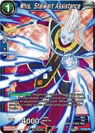 Whis, Stalwart Assistance (Tournament Pack Vol. 7) (P-368) - Tournament Promotion Cards