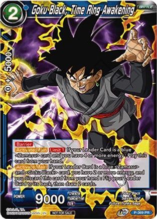 Goku Black, Time Ring Awakening (Tournament Pack Vol. 7) (P-369) - Tournament Promotion Cards