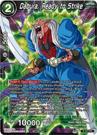 Dabura, Ready to Strike (Tournament Pack Vol. 7) (P-374) - Tournament Promotion Cards