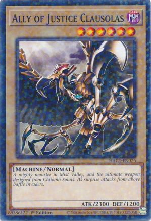 Ally of Justice Clausolas (Duel Terminal) (HAC1-EN076) - Hidden Arsenal: Chapter 1 1st Edition