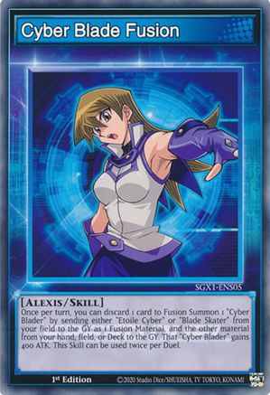Cyber Blade Fusion (SGX1-ENS05) - Speed Duel GX: Duel Academy Box 1st Edition