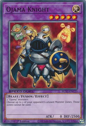 Ojama Knight (SGX1-ENC23) - Speed Duel GX: Duel Academy Box 1st Edition