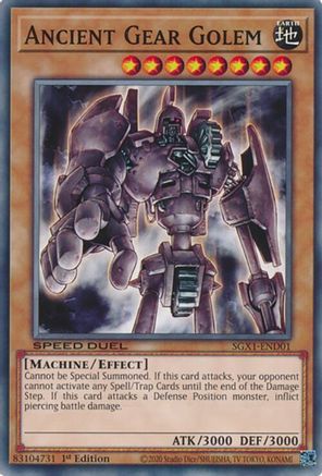 Ancient Gear Golem (SGX1-END01) - Speed Duel GX: Duel Academy Box 1st Edition