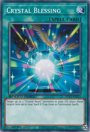 Crystal Blessing (SGX1-ENF12) - Speed Duel GX: Duel Academy Box 1st Edition