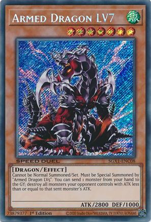 Armed Dragon LV7 (Secret Rare) (SGX1-ENC08) - Speed Duel GX: Duel Academy Box 1st Edition
