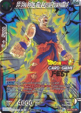 SS Son Goku, the Legend Personified (Card Game Fest 2022) (BT13-012) - Tournament Promotion Cards Foil